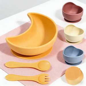 Produits de sécurité pour bébés personnalisés en gros, non toxiques, de qualité alimentaire, sans BPA, assiette à compartiments en silicone pour enfants, bol d'alimentation - Product Image 6