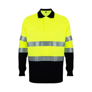 Custom FR Calças e Camisas esd Anti Static Polo Mens Raglan Henley Trabalho Camisa Manga Longa para Homens