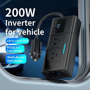 Convertidor de Corriente para Auto de 200W y 110V con Puerto USB y Encendedor de Cigarrillos, <span class=keywords><strong>Adaptador</strong></span> de Inversor de Energí<span class=keywords><strong>a</strong></span> para Vehículos - Product Image 4