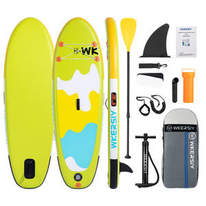 <span class=keywords><strong>Tabla</strong></span> de <span class=keywords><strong>Paddle</strong></span> Inflable para Niños de 2.4m, Diseño Ancho Anti-Vuelco, Equipo de Deportes Acuáticos Seguro, Estable y Portátil con Bomba - Product Image 1