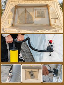 批发4-5人用折叠充气帐篷PVC框架舱户外充气露营帐篷Tente De Toit - Product Image 2