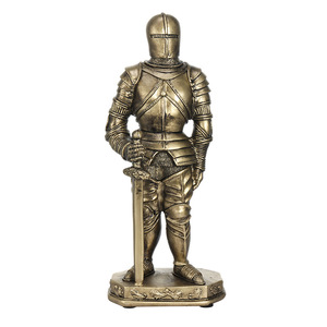 Creative Cross-Border Home Living Room Office Crafts Decorative Desktop Eco-Friendly Nordic Retro Guards Resin Knight Decoration