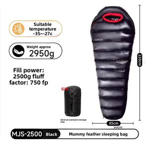 <span class=keywords><strong>Sacco</strong></span> <span class=keywords><strong>a</strong></span> <span class=keywords><strong>Pelo</strong></span> Ultraleggero <span class=keywords><strong>a</strong></span> Mummia per Climi Freddi 4 Stagioni in Piuma d'Oca Impermeabile per Campeggio all'Aperto - Product Image 1