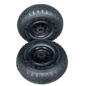 Roue de pneu gonflable à Air de 10 pouces 3.00. 4 3.50 — 4, roue en caoutchouc pour camion à main, chariot de tondeuse à gazon, brouette - Product Image 1