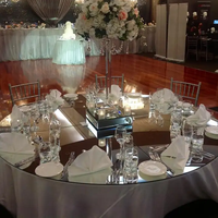Fournisseur BJ220407-1 de mariage Offre Spéciale décoration de table de mariage 1.5m rond miroir acrylique vente en gros