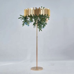 <span class=keywords><strong>Albero</strong></span> in Metallo Dorato con Fili di Perline per Centrotavola Matrimoniale Scintillante - Product Image 3