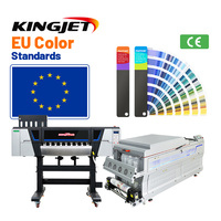 Printer DTF Industri Baru 60CM I3200 dengan Print Head, Pengering Otomatis dengan Penggoyang Bubuk, Mesin Film Langsung Ukuran A2, Tinta Pigmen