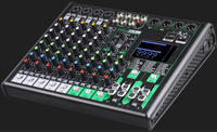 Console de mixage tout-en-un professionnelle, boîtier métallique, du studio de chambre à coucher à la scène, offrant un son partout
