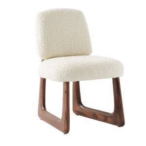 OEM nuova introduzione della produzione di massa Design classico modernista Pula bouclé sedia da pranzo - Product Image 1