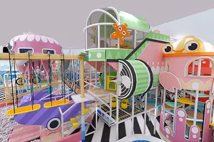 Structure au sol de jeu d'intérieur de parc d'enfant d'usine de zone de jeu d'enfants d'équipement d'intérieur de Softplay de personnalisation complète