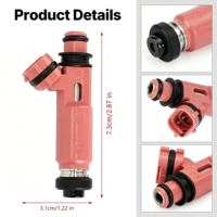 Inyectores de Combustible para Automóviles, Boquilla de Inyección, Inyector Diésel Gasolina 23250-21020 23250-22030 para TOYOTA Corolla/Vios/Prius
