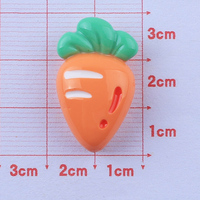 Diskon besar aksesoris diy hiasan bagian hiasan resin pipih tema buah