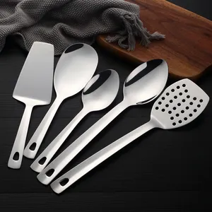 Kitchen cooking tools stainless steel serving utensil set for home hotel