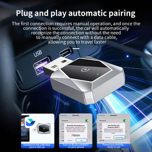 Adaptateur portable Smart Carplay Android Auto Convertisseur Carplay sans fil 2 en 1 Adapté pour la lecture multimédia de voitures - Product Image 4