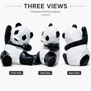 Escultura de Panda Gigante de FRP para Exteriores, Estatua de Animales Salvajes de Fibra de Vidrio Personalizada para Exhibición en Jardines y Zoológicos - Product Image 2