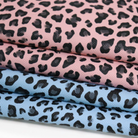 Motif léopard imprimé Design tissu artificiel miroir imprimé PU cuir synthétique décoratif pour chaussures et sacs