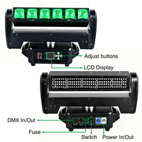Barre lumineuse LED Igracelite Infinite XY Rotation 6x40W RGBW, 12 segments de pixels, effets stroboscopiques et faisceau pour événements scéniques