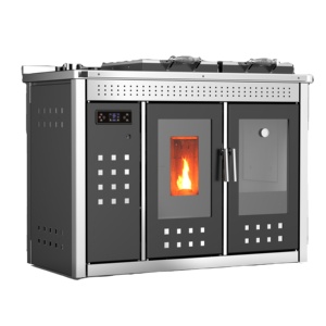 ZLGT2501A Caldaia a Pellet da Interno 3 in 1, Stufa a Pellet con Boiler Scaldacqua, Forno e Piano Cottura - Product Image 4