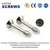 M4 M5 Sicherungsschrauben 8mm 10mm 12mm Länge, Phillips Flachkopf Edelstahl Federschrauben