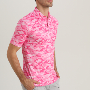 Camisetas Polo de golf con logotipo personalizado de alta calidad de secado rápido de manga corta rendimiento de fitness impresión por sublimación camisetas polo de golf - Product Image 2