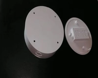 Scatola di giunzione elettrica a 2 vie, grado di protezione IP65, contenitore in ABS bianco latte per connessioni di cavi, applicazioni interne ed esterne