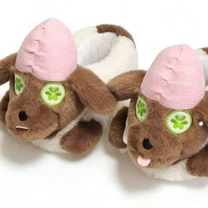 Chaussons bottes antidérapants en peluche douce et moelleuse pour femmes et jeunes filles, motif chiot, pour l'intérieur et la maison, idéal pour l'hiver - Product Image 3