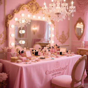 Chất lượng cao tùy chỉnh thiết kế bảng vải tái sử dụng dùng một lần quảng cáo Khăn trải bàn cho nhà tổ chức sự kiện đám cưới triển lãm thương mại trang trí - Product Image 6