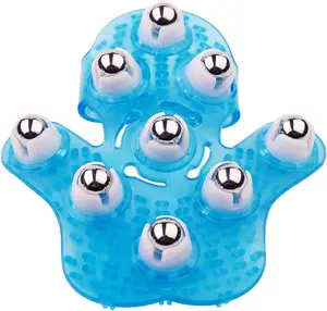 Outil de Massage complet du corps en forme de paume, gants de Massage à main avec boule roulante