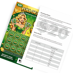 Boletos de Raspar Promocionales Personalizados The Golden Queen, Venta al por Mayor, Impresión CMYK, Barniz Brillante, Boletos de Lotería - Product Image 3