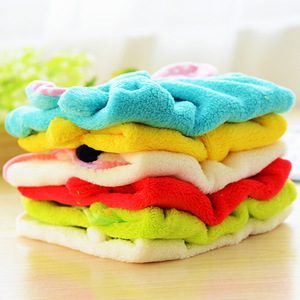 Microfiber Hand Towel Solid Color Rectangle Home Cleaning Cloth - Product Image 4