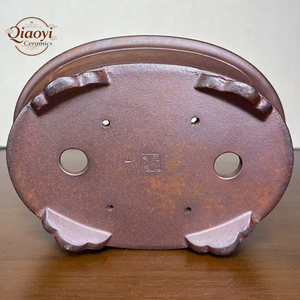 Pot à Bonsaï en Argile Violette de Yixing, Cuit au Bois à Haute Température, Écologique, Traditionnel, Sculpté à la Main, Ovale, <span class=keywords><strong>pour</strong></span> Plantes d'Intérieur - Product Image 6