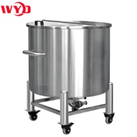 Réservoirs en acier inoxydable portables IBC carrés et ronds de 1000 litres pour la fermentation et le stockage du vin, pour usage domestique et usine de fabrication