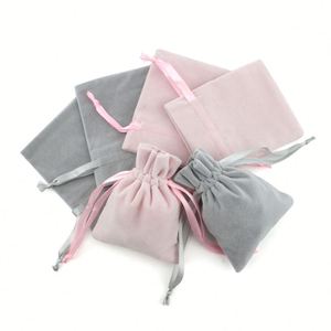Sac à cordon noir recyclable personnalisé avec logo imprimé, pochette en velours pour bijoux, cadeaux et artisanat – Offre Spéciale - Product Image 4