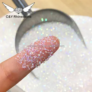 High Quality Rhinestones C Y High Quality 1MM Mini Tiny Micro Crystal AB Nail Stones Rhinestones Pixie Dust Rhinestone