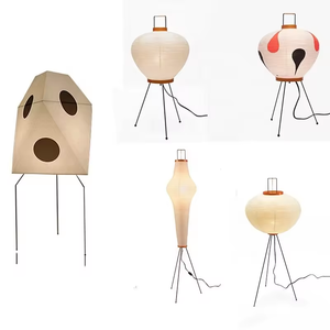 Wabi Sabi Style LED Art Designer Standing <strong>Light</strong> <strong>Rice</strong> Paper Shade Floor Lamp for Living Room Bedroom - Product Image 2