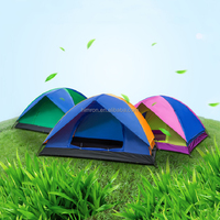 Tente de camping légère en polyester pour 2 personnes, tente de randonnée ultra-légère, double couche, imperméable, coupe-vent, installation facile
