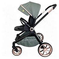 Poussette 3-en-1 OEM YouBei avec nacelle amovible - Légère, pliable, avec siège réversible et amortisseur de chocs, idéale pour les voyages