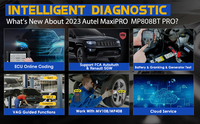 Herramienta de Diagnóstico Completo de Sistemas a Nivel OE Autel MaxiPRO MP808BT Pro con Codificación de ECU, Actualización Oculta de MS906 MP808 DS808