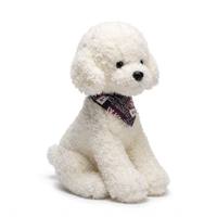Boneka Teddy Poodle 8 Inci yang Mirip Asli, Super Lembut dengan Syal Bendera Inggris