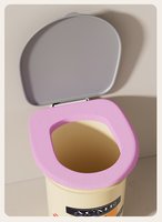 Siège de toilette fixe durable pour usage domestique, adapté aux personnes âgées, aux enfants, aux femmes enceintes, aux maisons de location rurales et aux projets de construction.