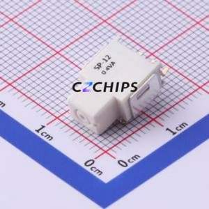 SP-12FH-S Push Button Switch SMD Switch Single Pole Double Throw Rectangle Button Horizontal Mount Gray - Product Image 1