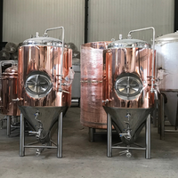 Réservoir de fermenteur d'isolation en cuivre rouge 500L pour le brassage de bière et la production de bière artisanale