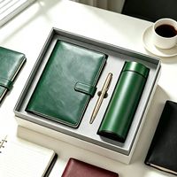 Ensemble cadeau de luxe pour entreprise avec logo personnalisé, souvenir personnalisé, ensemble cadeau d'entreprise avec carnet A5, stylo, bouteille d'eau