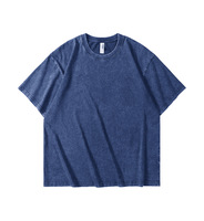 T-shirt Homme Rétro Lavé à Manches Courtes, Coupe Ample Décontractée, 100% Coton de Haute Qualité, Personnalisable