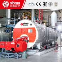 Ketel Uap Tabung Api Berbahan Bakar Minyak Gas Industri Seri WNS Generator Uap Otomatis Horizontal YUTONG Efisiensi Termal 98%