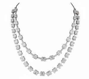 Collier en diamant élégant pour femmes, bijoux de luxe haut de gamme, design étincelant pour les mariages, les fêtes et les occasions spéciales - Product Image 5
