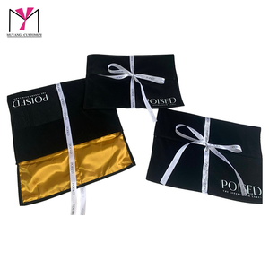MuYang 2026 Hot Sale Custom logo Luxury <b>White</b> Handbag set with Velvet <b>Envelop</b> Hair Bag - Product Image 6
