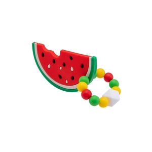 De Qualité alimentaire Silicone Bébé Anneau De Dentition Anneau De Dentition Silicone Bébé Sensoriel Mastication Bracelet Jouet - Product Image 1
