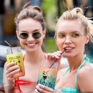 Funda de Neopreno Aislante HG de 12oz/120Z con Diseño de Letras, Estilo Americano, para Cerveza y Otras Bebidas - Product Image 4