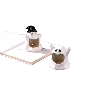 Bueno. Portavelas de Cerámica con Diseño de Fantasma, Ecológico, de Alta Calidad, Base para Velas, Decoración para Ambiente de Halloween, Cenicero, Regalo Artesanal - Product Image 5
